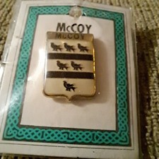 McCoy Family Crest Pin