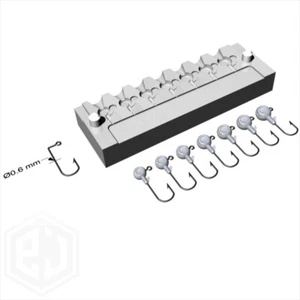 DIY Sea Fishing Lead Weights Mould CNC Aluminium 7in1 mold 08-2g. Jig Heads - Picture 1 of 4