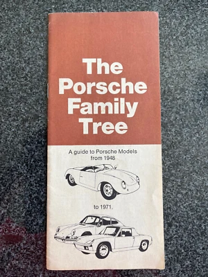 PORSCHE FAMILY TREE PROMOTIONAL BROCHURE 1948 - 1971 - Image 1 of 4