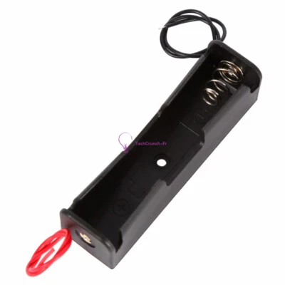 5PCS NEW Plastic Battery Storage Case Box Holder For AA with wire leads