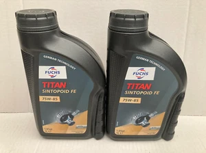 13,90 €/l Fuchs titanio Sintopoid FE 75W-85 2 x 1 L aceite de transmisión por eje MB 235,7 VW Audi - Imagen 1 de 1