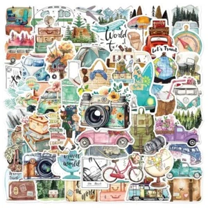 50 Pack of Vintage Explorer Stickers for Laptop/Water Bottle/Phone Case/Kindle - Picture 1 of 5