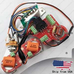 Lötfreier kundenspezifischer zweifarbiger Kabelbaum Höhenentlüftungsschaltung für Fender SQ ST - Bild 1 von 8