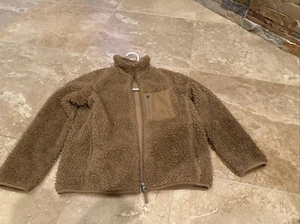 Girls Uniqlo brown jacket size 9–10 - Picture 1 of 4