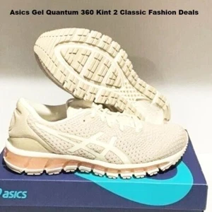 Asics woman’s gel quantum 360 knit 2 birch feather grey size 9.5 us - Picture 1 of 5