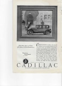 Original 1927 Cadillac vintage print ad: "Competition revolves all around... - Picture 1 of 1