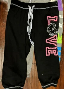 L.A. Kitty Girls Size Medium Capri Sweat Pants - Picture 1 of 2