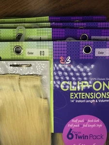 Bobbi Boss 100% cabello humano 14""_extensiones con clip_#613 - Imagen 1 de 4