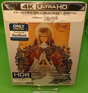 LABYRINTH 4K ULTRA HD + BLU-RAY STEELBOOK (BEST BUY EXCLUSIVE) BOWIE - Picture 1 of 6
