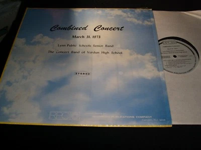 LYNN PUBLIC SCHOOLS SR.BAND<>COMBINED CONCERT<>LP VINYL<>USA Pressing<>RPC 56071 - Image 1 of 2
