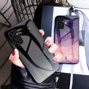 For Samsung A06 A15 A16 5G A35 A55 Slim Rugged Shockproof Tempered Glass Case - Picture 1 of 18