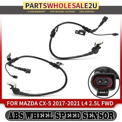 2pcs Rear Left & Right ABS Wheel Speed Sensor for Mazda CX-5 2017-2021 L4 2.5L - Image 1 of 4