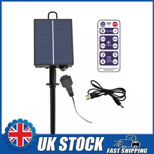 Solar Panel Controller with Remote for Christmas Garden LED String Light Bulbs - Picture 1 of 9