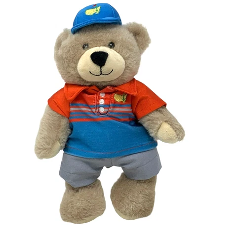 MASTERS GOLF 2021 Brown Bear Hat Outfit Augusta Commemorative Plush Stuffed Toy Cover