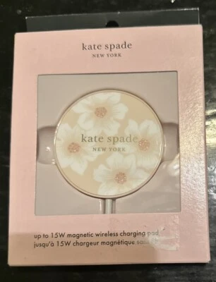 New Kate Spade New York 15W Magnetic Wireless Charging Pad - Hollyhock Floral - Image 1 of 2