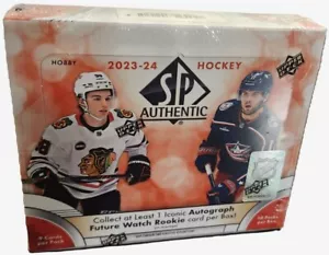2023-24 Upper Deck SP Authentic Hockey Hobby Box (Factory Sealed) - Picture 1 of 12