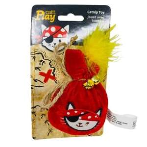 Catit Play Pirates Pouch of Gold Catnip Cat Toy - Picture 1 of 4