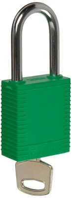 Brady Nylon Security Padlock | 6 Pack | Green - Image 1 of 2