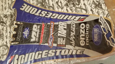 N-Style Yamaha Ultra Rear Fender Decal Blue Black Bridgestone VTG 1993 1994 1995 - Image 1 of 4