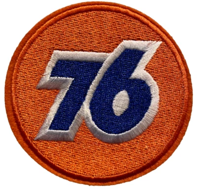 76 Racing Patch Motor Racing Oil Gas 3in Embroidered Iron-on Patch - Image 1 of 3