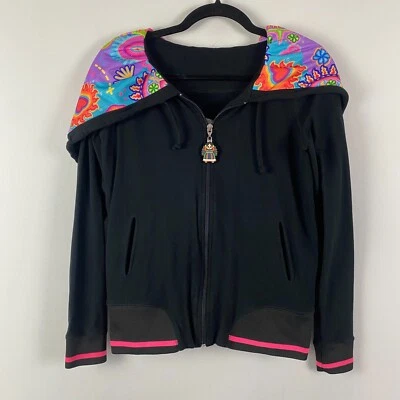 Chaqueta con Capucha Ay Guey Pau Pau Fosfo Mujer Talla M Negra Cremallera Completa Foto 1 de 4