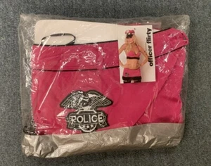 *Ann Summers Officer Flirty Police Pink Dress Up Outfit Party Rave Co Ord Size 8 - Imagen 1 de 2