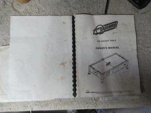dirty cover DYNAMO AIR HOCKEY 1987 WEBB 3.0 W SCHEMATICS  manual - Picture 1 of 2