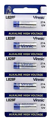 Pilas Vinnic bateria original Alcalina Especial LR27A 12V en blister 5X Unidades