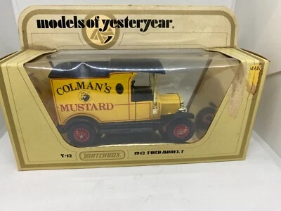 Matchbox 1912 Ford Model T COLMAN'S MUSTARD Truck Y-12 Models of Yesteryear 1978 - Image 1 of 4