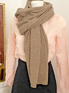 Cashmere made in italy Big Schal Scarf Melange Cappuccino mit Kaschmir Neu - Bild 1 von 3