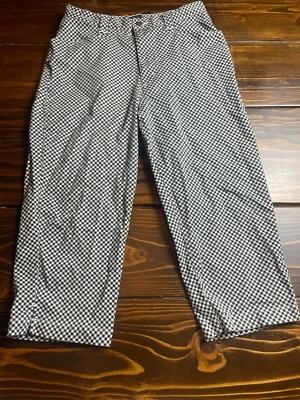 Pantalones Lee, para mujer talla 8, negro blanco, capri, vintage, cuadros Foto 1 de 4