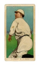 1909-11 T206 Cy Seymour GIANTS Throwing *LOW GRADE* Piedmont 350 Back