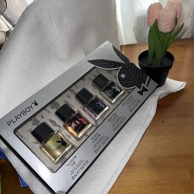 Playboy VIP Vegas New York Hollywood Eau De Toilette Spray 0.67 OZ Juego de Regalo de 4 piezas Foto 1 de 4