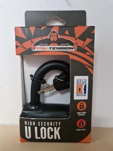 (ZZZ) Tru-tension High Security U-Lock, Black, New - Picture 1 of 2