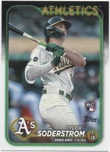 Tyler Soderstrom 2024 TOPPS UPDATE SERIES Base Rookie Debut #US116 Athletics - Picture 1 of 2