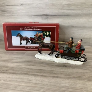St Nicholas Square SLEIGH RIDE Christmas Village Collection Accessories - Picture 1 of 11