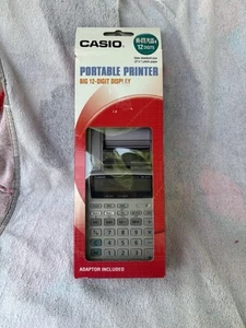 Casio HR-8TE Plus-W 12-Digit Display Portable Printer AD-A60024 Adding Machine - Picture 1 of 2