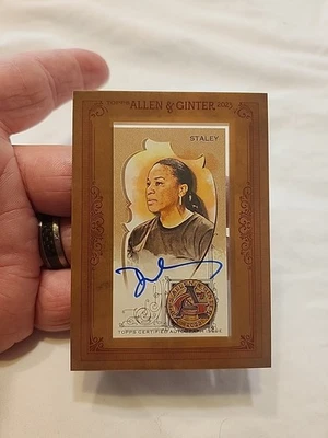 Dawn Staley 2023 Topps Allen & Ginter Mini Framed Auto #MA-DS South Carolina  - Image 1 of 4