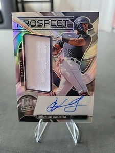 2022 Chronicles #PJA-GV George Valera Spectra Prospect Jersey Auto #’d /99 CLE - Picture 1 of 2