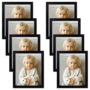8 x 10 Picture Frames Set of 8, Gallery Wall Frame Set Collage, Thin Tabletop... - Picture 1 of 9
