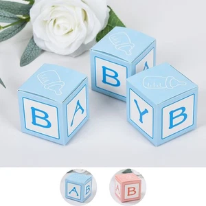 25 pcs 2" Cube Baby Shower Party Favor Boxes Birthday Party Events Decorations - Picture 1 of 18