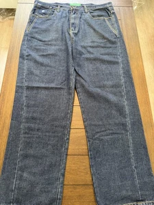 Pantalones de mezclilla Rocawear para hombre 38x32 azul desgastado ropa de calle pierna ancha años 2000 Y2K - Imagen 1 de 14