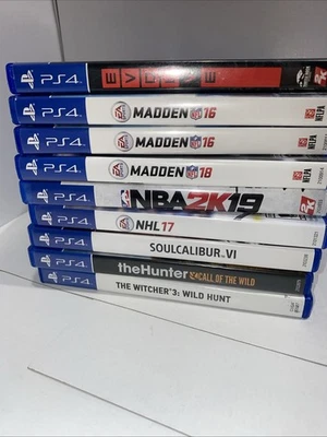 PlayStation 4 Games cleaned -You Pick& Choose Video Game Lot, Working, Cleaned - Image 1 of 4