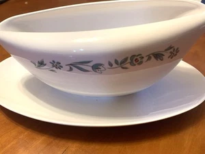 RAR Muster Vintage Stil Haus Baroness Sauciere mit angesetztem Unterteller - Bild 1 von 2