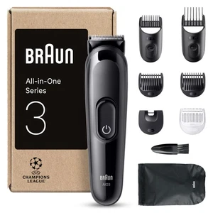 Braun Rifinitore All In One Series 3 Rasoio Elettrico Barba E Capelli 8In1 Con - Foto 1 di 24