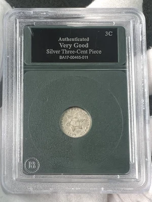 1863-P Three Cent 3c Silver .750 Type-1  Coin - Image 1 of 4