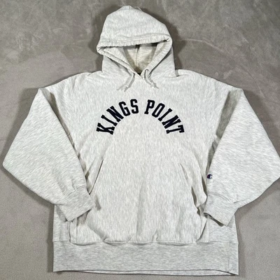 Sudadera con capucha de colección Champion tejido inverso KINGS POINT Marine Academy L Foto 1 de 4