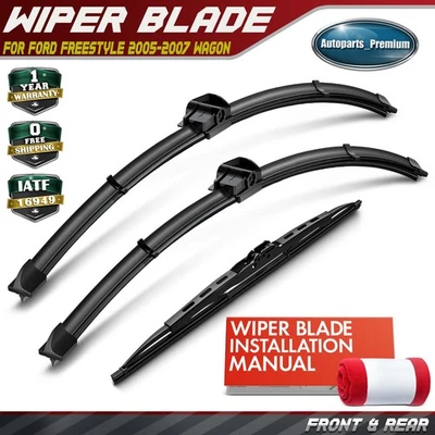 Limpiaparabrisas de 24"" y 20"" y 13"" para camioneta Ford Freestyle 2005-2007 3 piezas Foto 1 de 4