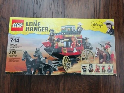 **New LEGO 79108 The Lone Ranger Stagecoach Escape Sealed Retired Set 5 Minifigs - Image 1 of 4
