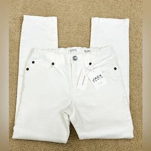 NWT Jack Denim by Janie and Jack White Slim Jeans Girls Sz 10 - Picture 1 of 14